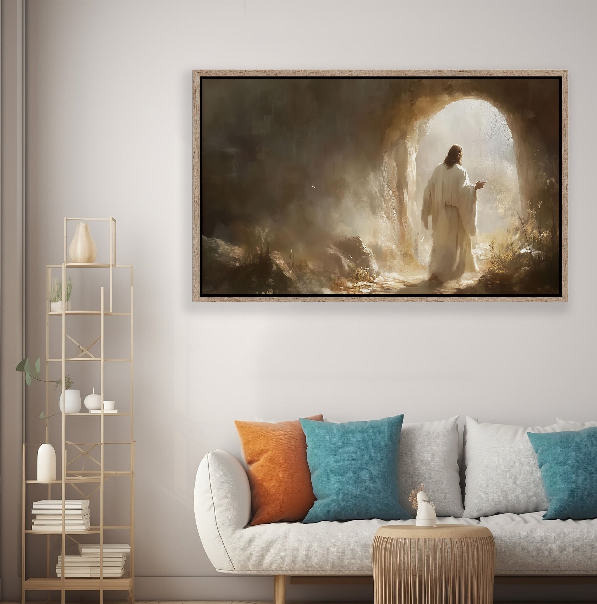 Jesus Christ Resurrected Poster, Easter Poster, Jesus Christ Leaving The Tomb Poster, Jesus Alive, Christian Wall Art, Resurrection